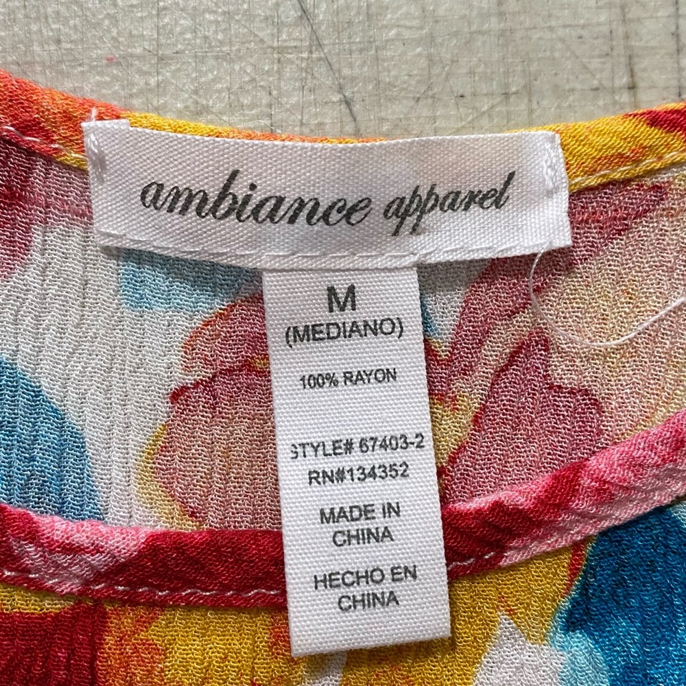 Ambiance Multicolor Floral Camisole - Picture 3 of 4